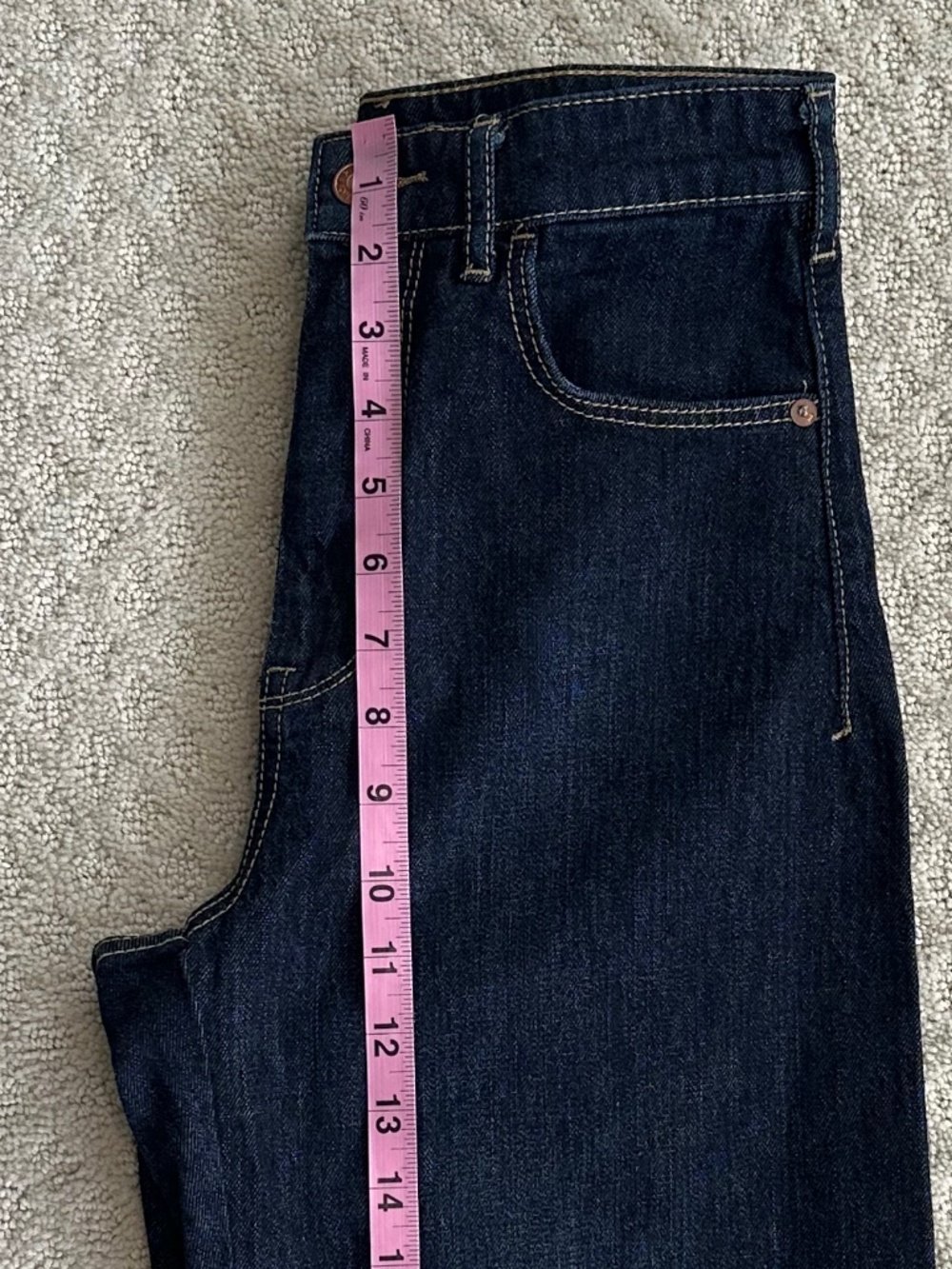 Pilcro The Column High-Rise Straight Jeans Dark Wash 25 Modern Classic Denim - Picture 15 of 16